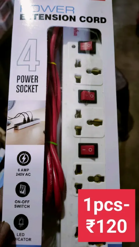 Power Extension Cord (4 Socket) — Extensions