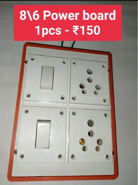 8/6 Power Board — Gang Boxes