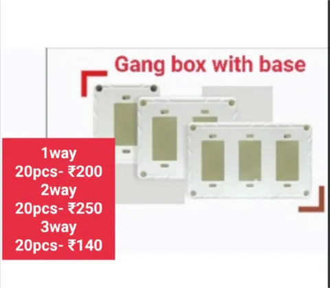 Gang Box with Base (1–3 Way) — Gang Boxes