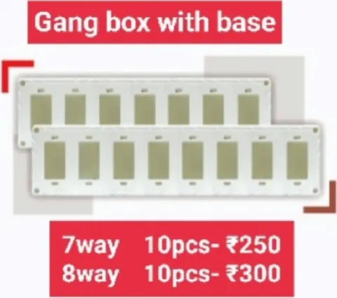 Gang Box with Base (7–8 Way) — Gang Boxes