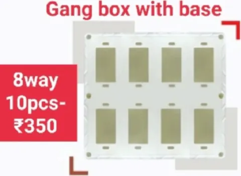 Gang Box with Base (8 Way) — Gang Boxes