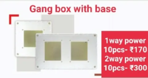 Gang Box with Base (Power) — Gang Boxes
