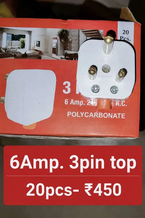 6A 3 Pin Top — Plugs