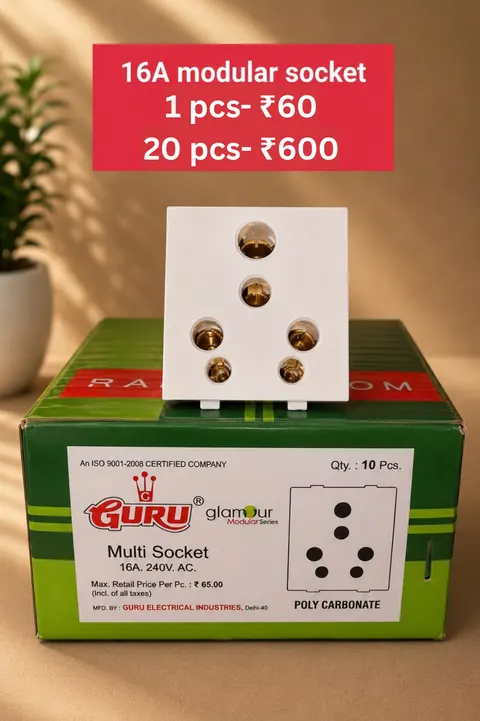 16A Modular Socket — Switches
