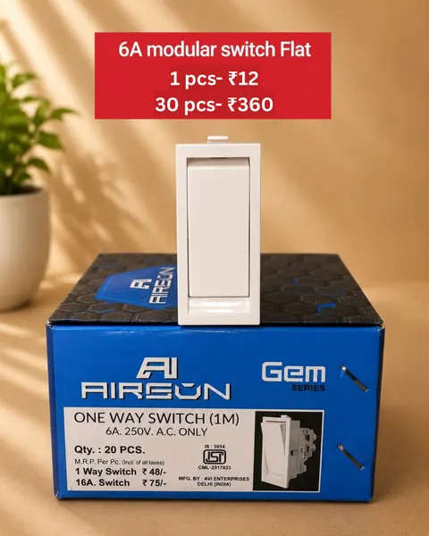 6A Modular Switch Flat — Switches