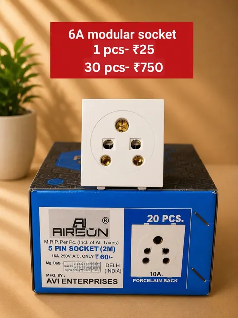6A Modular Socket — Switches