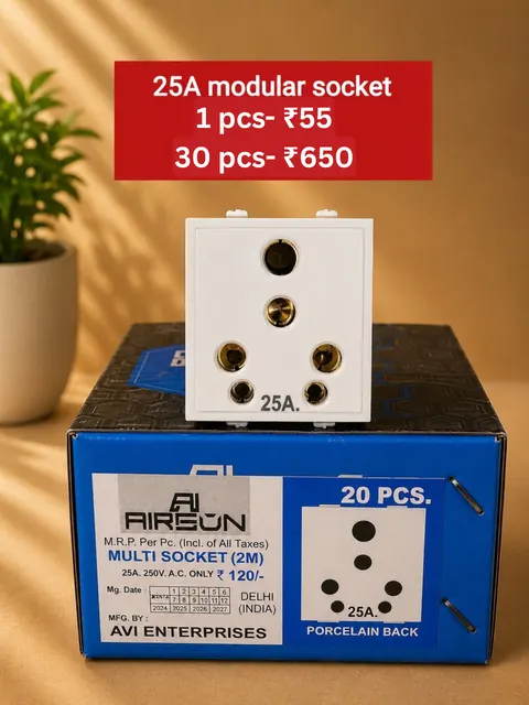25A Modular Socket — Switches