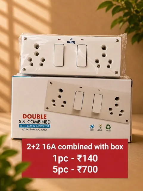 2+2 16A Combined with Box — Switches