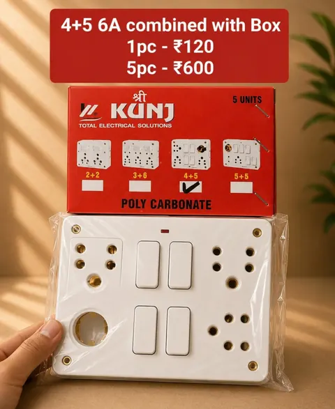 4+5 6A Combined with Box — Switches
