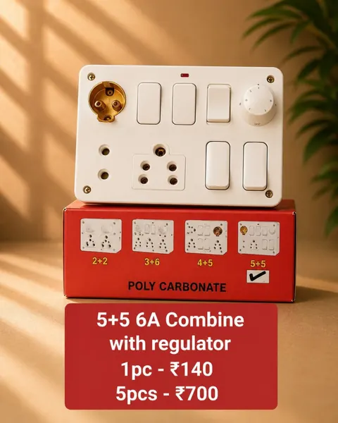 5+5 6A Combined with Regulator — Switches