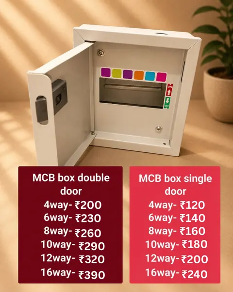 MCB Box Double Door — Switches